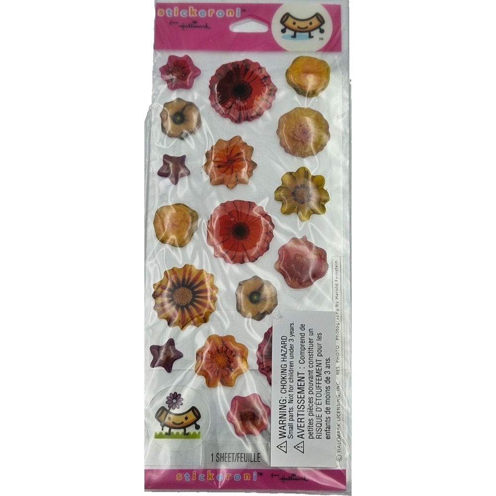 Hallmark‎ Floral Stickers Botanical Flower Scrapbook Planner Stickeroni